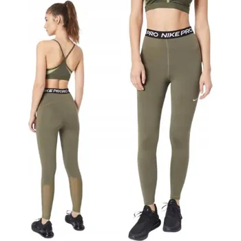 Dámské legíny Dámské legíny Nike Pro sportovní Khaki vel. S
