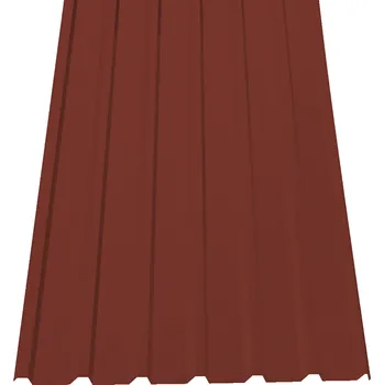 plechová krytina Satjam Trapezový plech SAT 18 NP polyester 0,63 červenohnědá RAL3009