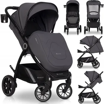 Kočárek SPORTOVNÍ KOČÁREK DĚTSKÝ VELKÁ KOLA NASTAVITELNÉ ODPRUŽENÍ 0-22KG + PŘÍSLUŠENSTVÍ