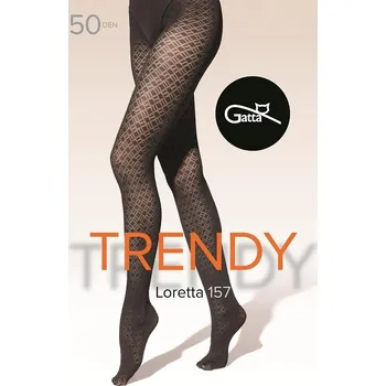 Dámské punčochy Gatta punčocháče Loretta 157 50DEN - černá, L (Dámské punčochy Gatta Loretta)