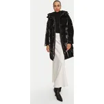 Elisabetta Franchi Zimní bunda PI-79Z-46E2-V650 Černá Regular Fit 46