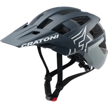 Cyklistická přilba Helma CRATONI AllSet Pro MIPS Steel/Blue Matt - M/L (58-61cm) (Cratoni ALLSET PRO MIPS je přilba vhodná pro pokročilejší jezdce. Její pevná kompozitová konstrukce s prodlouženým zátylkem dokonale chrání hlavu. Nový nastavitelný kšilt pro odložení MX brýlí