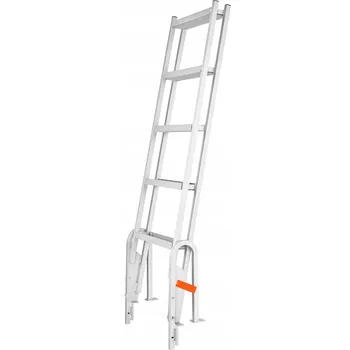 Žebřík Rufový žebřík 45,5x63,5x196,5CM Skládací Žebřík dokovací žebřík