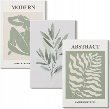 Obraz Sada obrazů na plátně Vzory Matisse akvarely boho 3x 40x60 cm