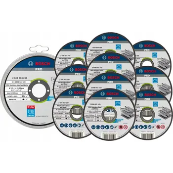 Pilový kotouč BOSCH KOTOUČ NA KOV A NEREZ 115x1mm x 10 Ks.