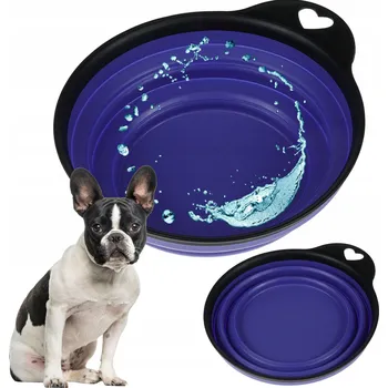 Miska pro psa Miska dla psa SILIKONOWA składana TURYSTYCZNA na výlet 400 ml