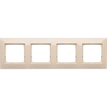 vypínač Čtyřnásobný Rámeček Kontakt-simon béžový