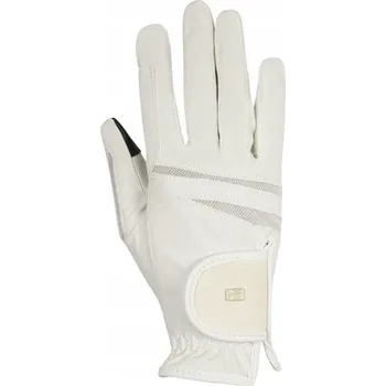 Rukavice HORSENJOY Rukavice ASCOTT pro chytré telefony bílé [Velikost: M]