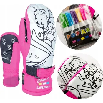 Rukavice Dětské zimní lyžařské rukavice LEVEL velikost 11-12