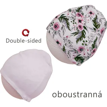 Kojenecká čepice ROCKINO Dívčí oboustranná elastická čepice, květy Varianta: 48cm