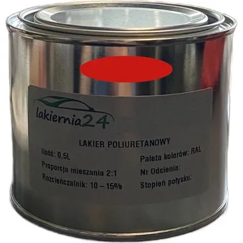 barva na kov Barva Průmyslová polyuretanová barva, polyuretanový lak polomatný 0,5l 2:1 RAL 3020