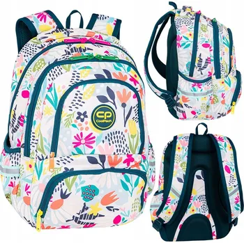 Školní batoh Školní batoh CoolPack s více přihrádkami bílý, vícebarevný 24 l