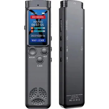 IP kamera DIGITÁLNÍ DIKTAFON PROFESIONÁLNÍ 1536 kb/s 64GB ŠPIONÁŽNÍ MP3 DETEKCE ZVUKU