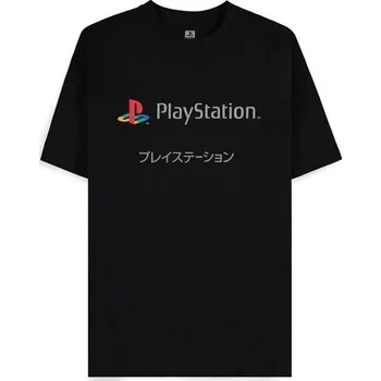 Tričko Difuzed PlayStation - Japanese Logo L Černá