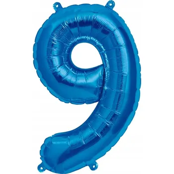 Balónek Fóliový balónek ČÍSLICE 9 Modrý 100 cm