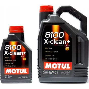 Motorový olej Motul olej 5W30 5L 8100 X-Clean+ / C3 / 504.00 507.00 / 229.51 / LL04 / C30