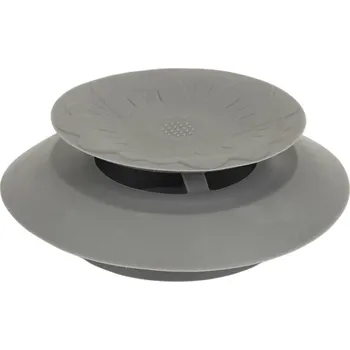 sítko a zátka do dřezu Intesi Silikonová zátka dřezu šedá