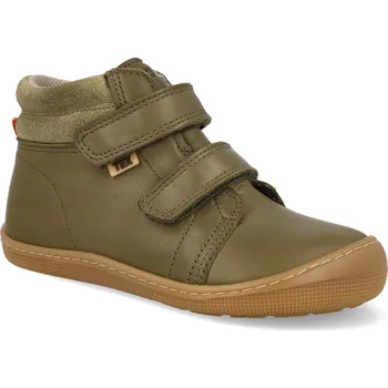 Barefoot dětské kotníkové boty Koel - Darvo Textil Olive zelené Velikost: 33