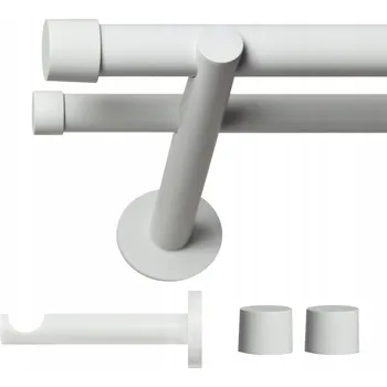 Garnýž VOPPI GARNÝŽ DVOJITÁ LOFT 19+19MM 140 CM ČERNÁ