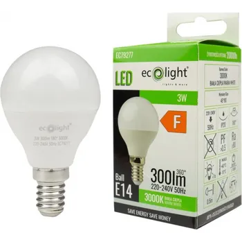 Žárovka LED žárovka Eco Light E14 3W A+