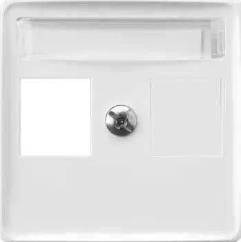 Elektrická zásuvka ARIA Kryt zásuvky pro jeden Keystone, bílá PGPK-1U/00 OSPEL