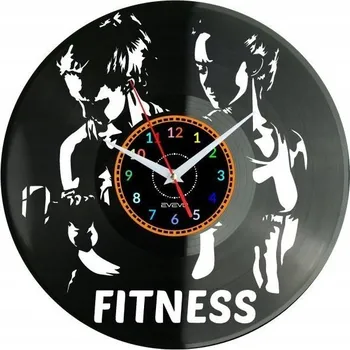 Hodiny Fitness Nástěnné Hodiny Vinylová Deska Moderní Dekorativní Dárek