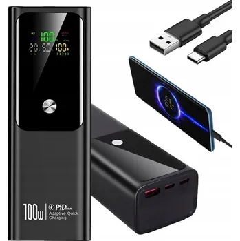 Powerbanka POWERBANKA 20000MAH PD 100W RYCHLÉ NABÍJENÍ USB C PŘENOSNÁ PRO SMARTPHONY