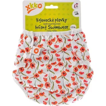 Kojenecké plavky XKKO Jednovelikostní kojenecké plavky Red Poppies