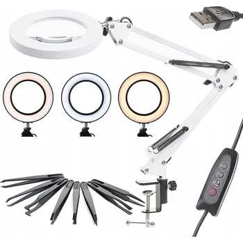 SVÍTILNA LED KOSMETICKÁ SERVISNÍ LUPA PINZETA ESD SERVISNÍ PŘÍSLUŠENSTVÍ PRO GSM