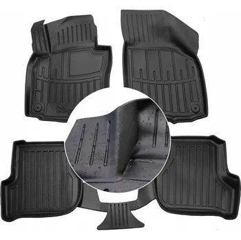 autokoberec Gumové autokoberce SKODA Octavia 2 A5 2004-2013 vaničky s okrajem