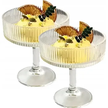 Sklenice Skleničky na martini, skleničky na šampaňské , poháry LUXITO Strips bezbarvé 2 60 Ml 1 ks