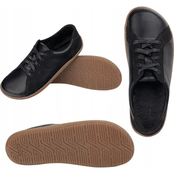 Dámské tenisky Minimalistické barefoot boty kožené WASAK 0744W černé 37