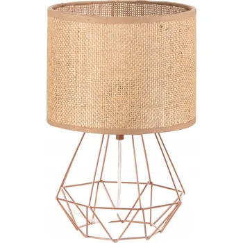 Lampička STOLNÍ LAMPA NOČNÍ STOLNÍ STÍNIDLO JUTA BOHO LED E27