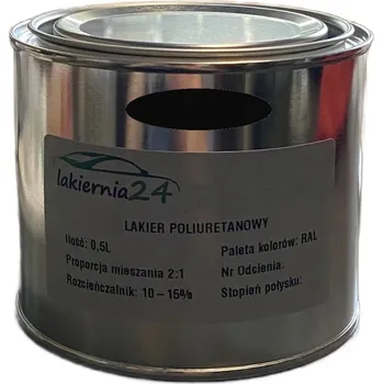 barva na kov Barva Průmyslová polyuretanová barva, polyuretanový lak polomatný 0,5l 2:1 RAL 9005