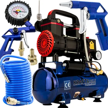 Kompresor Bezolejový kompresor Kraft&Dele pístový kompresor 9 l 1200 W 8 bar