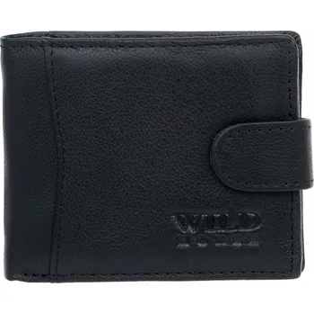 Peněženka Pánská kožená peněženka s klipem Wild Horse černá