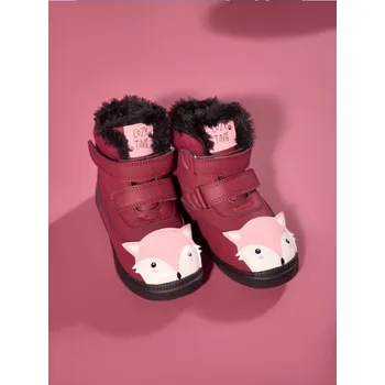 Dámská zimní obuv Sinsay - Zateplené kotníkové boty s 3D prvky - kaštanová - 187FA-83X - 187FA-83X-28