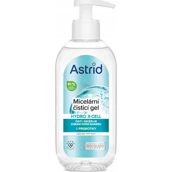 Čistící gel Astrid Hydro X-Cell Micelární čistící gel pro dokonale čistou pleť 200 ml