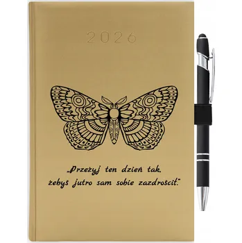 Kalendář Knižní kalendář 2026 A5 zlatý