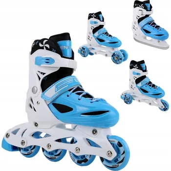 Kolečkové brusle Kolečkové Brusle kolečkové brusle brusle na led brusle 2v1 4v1 pro děti, nastavitelná velikost 30-33 ENERO