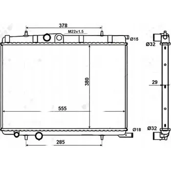 Chladič motoru NRF 56021 Chladič motoru, chlazení motoru
