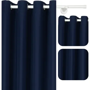 Obraz Závěs polozatemňovací s kroužky 140 cm x 160 cm