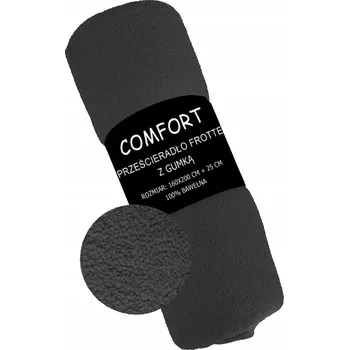 Prostěradlo PROSTĚRADLO FROTÉ S GUMOU 160x200 grafit