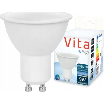 Žárovka LED žárovka GU10 10W 6500K studená bílá 230V VÝKONNÁ NEBLIKÁ PREMIUM