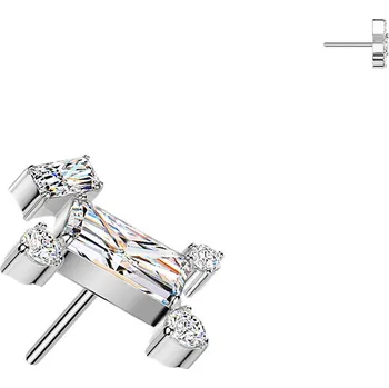 Piercing Atreya Titanová bezzávitová koncovka Vali Barva: Stříbrná