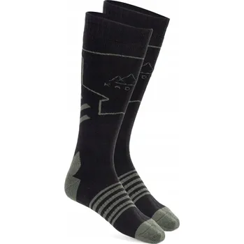 Pánské ponožky Ponožky KADVA Skio černé/zelené 38-40