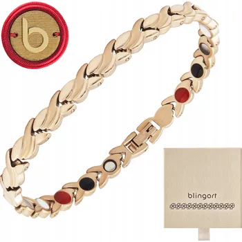 Náramek Dámský magnetický náramek pozlacený růžovým zlatem