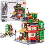 Stavebnice SÉRIE Svět-architektura styl RESTAURACE BBQ Paříž 1922ele ZA5749