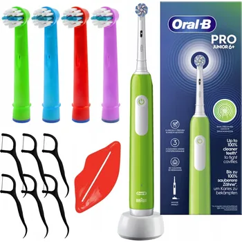 Elektrický zubní kartáček Kartáček Oral-B Junior Pro Zelený