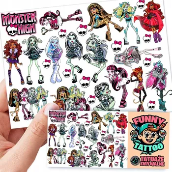 Odstranitelné tetování Filmová a herní nálepka na tetování Dětské vodní tetování Omyvatelné k narozeninám Dárek Dočasný dárek pro děti Originální opakovaně použitelné Spousta Vzorů